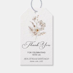 Para Regalos Etiquetas de favoritas de bodas botánicas simples