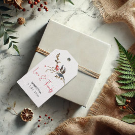 Para Regalos Etiquetas de favoritas de ducha de novia Botánicos