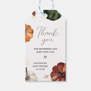 Para Regalos Etiquetas de favoritos de calabaza de otoño Minima