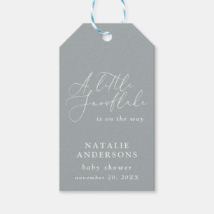 Para Regalos Etiquetas de fiesta de baby shower de invierno de