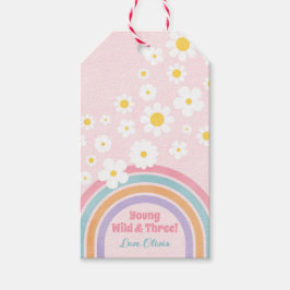 Para Regalos Etiquetas de Fiesta de Cumpleaños Retro Flores Arc