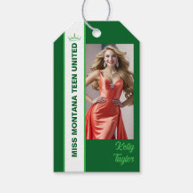 Etiquetas de Foto Personalizadas Green Color Pop