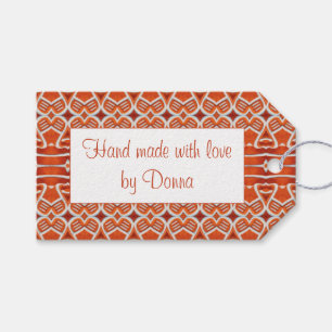 Para Regalos Etiquetas de "Hecho a Mano" Rectángulo de PAN DE J