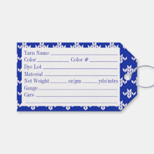 Para Regalos ETIQUETAS DE HILO XMAS ARGYLE TEJIDO 3.5" x 2"