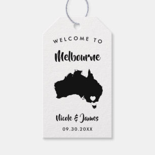 Para Regalos Etiquetas de la bolsa de bienvenida de Australia B