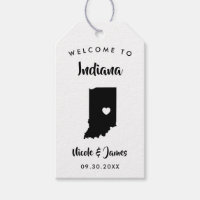 Etiquetas de la bolsa de bienvenida de la Boda Ind