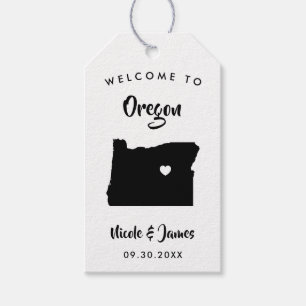 Para Regalos Etiquetas de la bolsa de bienvenida del Boda de Or