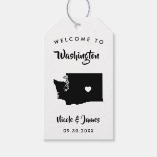 Para Regalos Etiquetas de la bolsa de bienvenida del Boda de Wa