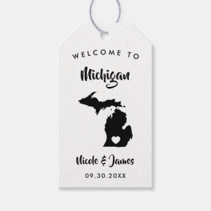 Para Regalos Etiquetas de la bolsa de bienvenida del Boda Michi