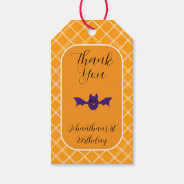 Para Regalos Etiquetas de la fiesta de cumpleaños de Cute Bat H