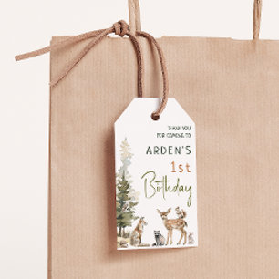 Para Regalos Etiquetas de la fiesta de cumpleaños de los animal