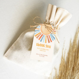 Para Regalos Etiquetas de la fiesta de cumpleaños del Boho suns