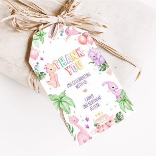 Para Regalos Etiquetas de la fiesta de cumpleaños del chica Saf