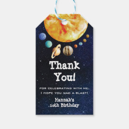 Para Regalos Etiquetas de la fiesta de cumpleaños del espacio e