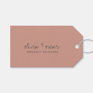 Para Regalos Etiquetas de Negocio Minimalistas a Mano en Rosa P