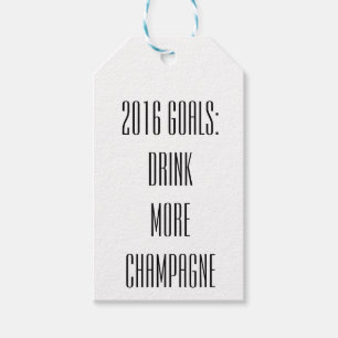 Para Regalos Etiquetas de NYE Champán