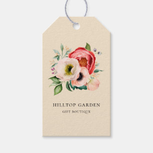Para Regalos Etiquetas de precio de la floral acuática elegante