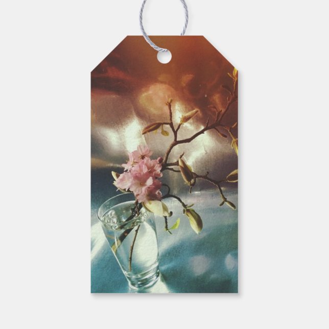 Para Regalos Etiquetas de precio ramo de flores (Reverso)