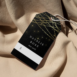 Para Regalos Etiquetas de precios de Garland Golden