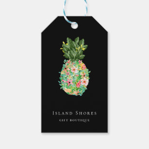 Para Regalos Etiquetas de precios de la piña de la isla vegetal
