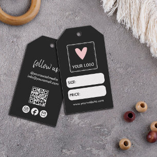 Para Regalos Etiquetas de precios de medios sociales con logoti