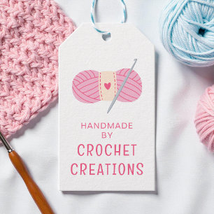 Para Regalos Etiquetas de precios de ropa de crochet Etiquetas