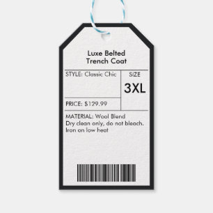 Para Regalos Etiquetas de precios de tienda minorista con logot