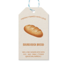 Etiquetas de producto de panadería rústica de pan