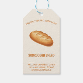 Para Regalos Etiquetas de producto de panadería rústica de pan 