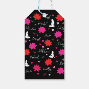 Para Regalos Etiquetas de Regalo   Afirmación Inspiradora de Fl