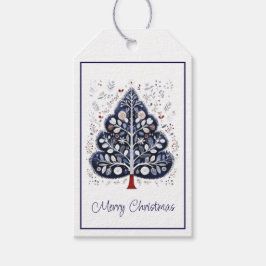 Para Regalos Etiquetas de regalo - árbol de Navidad escandinavo