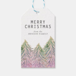 Para Regalos Etiquetas de regalo artísticas de árbol de navidad