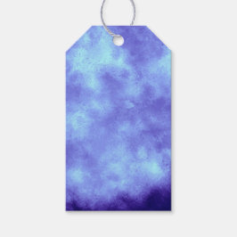 Para Regalos Etiquetas de regalo azules con efecto de nube