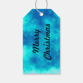 Para Regalos Etiquetas de regalo azules con efecto de nube 