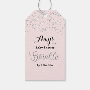 Para Regalos Etiquetas de regalo Baby Shower de Rosca Silver Sp