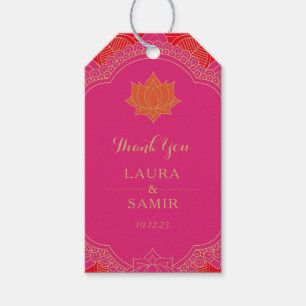 Para Regalos Etiquetas de regalo Boda Mehndi elegantes