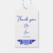 Etiquetas de regalo Boda personalizadas de Dahlia