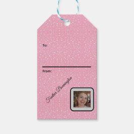 Para Regalos Etiquetas de regalo brillantes con nombre y foto p