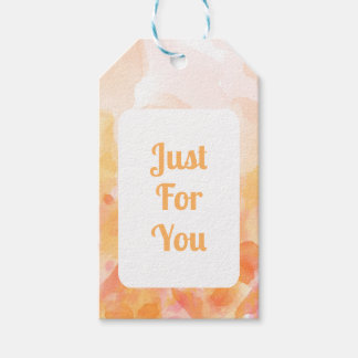 Para Regalos Etiquetas de regalo con fondo de color de agua nar