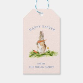 Para Regalos Etiquetas de regalo conejito Pascua acuarela adora