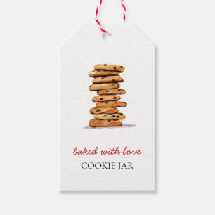 Para Regalos Etiquetas de regalo de acuarela de panadería de co