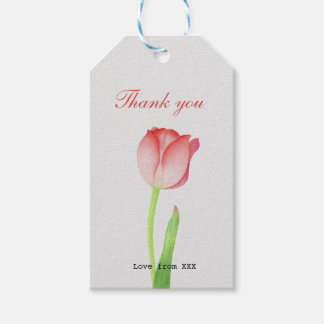 Para Regalos Etiquetas de regalo de acuarela de Tulip