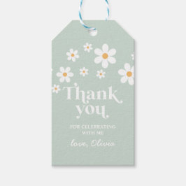 Para Regalos Etiquetas de regalo de agradecimiento boho verde R
