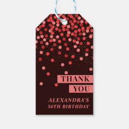 Para Regalos Etiquetas de regalo de agradecimiento Chic Negro R
