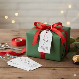 Para Regalos Etiquetas de regalo de agradecimiento de caligrafí