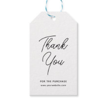 Etiquetas de regalo de agradecimiento de negocios 