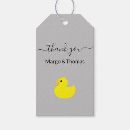 Para Regalos Etiquetas de regalo de agradecimiento de patito de