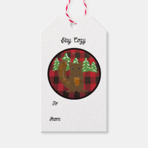 Para Regalos Etiquetas de regalo de animales del bosque a cuadr