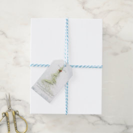 Para Regalos Etiquetas de regalo de árbol de Navidad brillantes