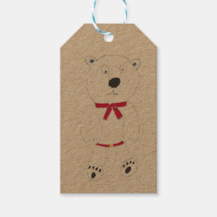 Para Regalos Etiquetas de regalo de Barry Bear